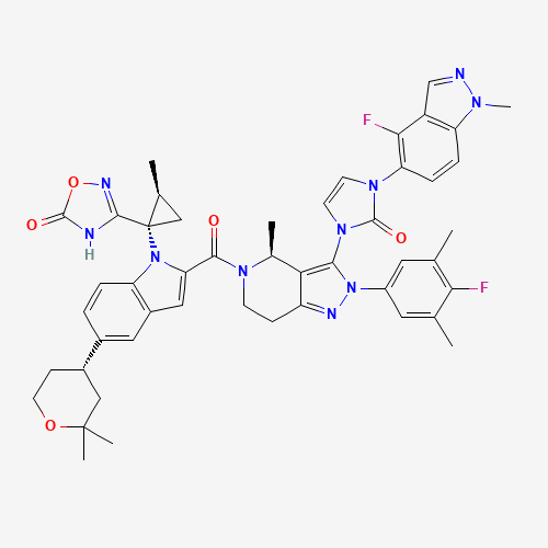 2D chemical structure of orforglipron